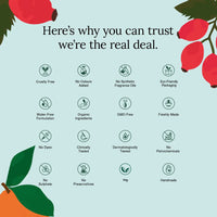 Juicy Chemistry Blood Orange & Rosehip Lip Scrub,10 G | Gentle Exfoliating Scrub For Dark Lips & Pigmentation | Organic Lip Exfoliator For Soft, Smooth, Supple And Luscious Lips|Suitable For Unisex