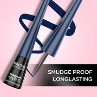 FACESCANADA Magneteyes Color Eyeliner Gel - Dazzling Blue,4 Ml|Glossy Finish|24Hr Long-Lasting|Waterproof|Smudgeproof|Precise Application|Intense Color Payoff|Almond Extract & Vitamin E