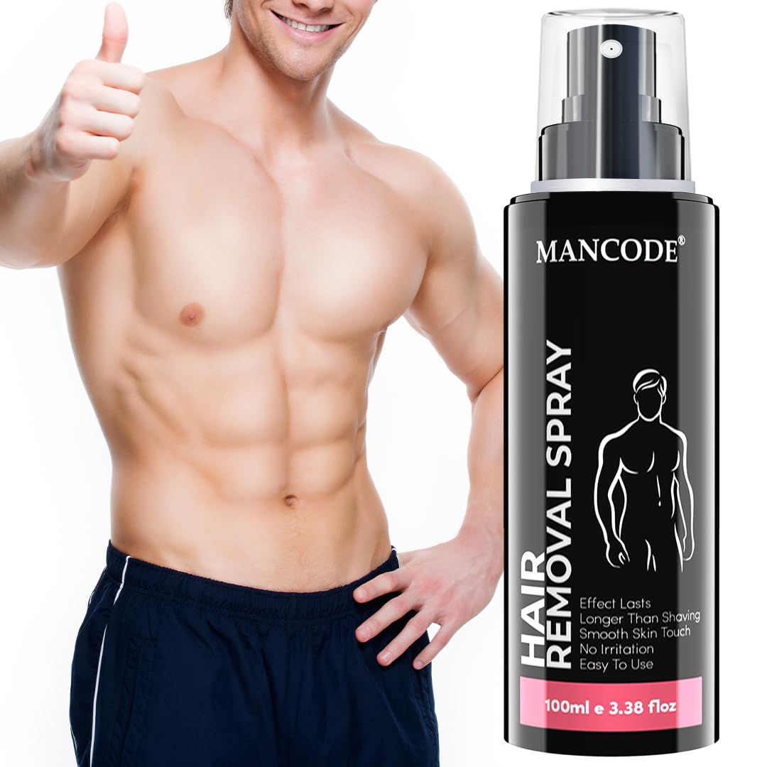MAN CODE Mancode Hair Removal Spray - 100 Ml For Men | Painless Body Hair Removal Spray For Chest, Back, Legs & Under Arms | Itch & Irritation Free | Hair Removal Wax | Intimate Hygeine From Sweat