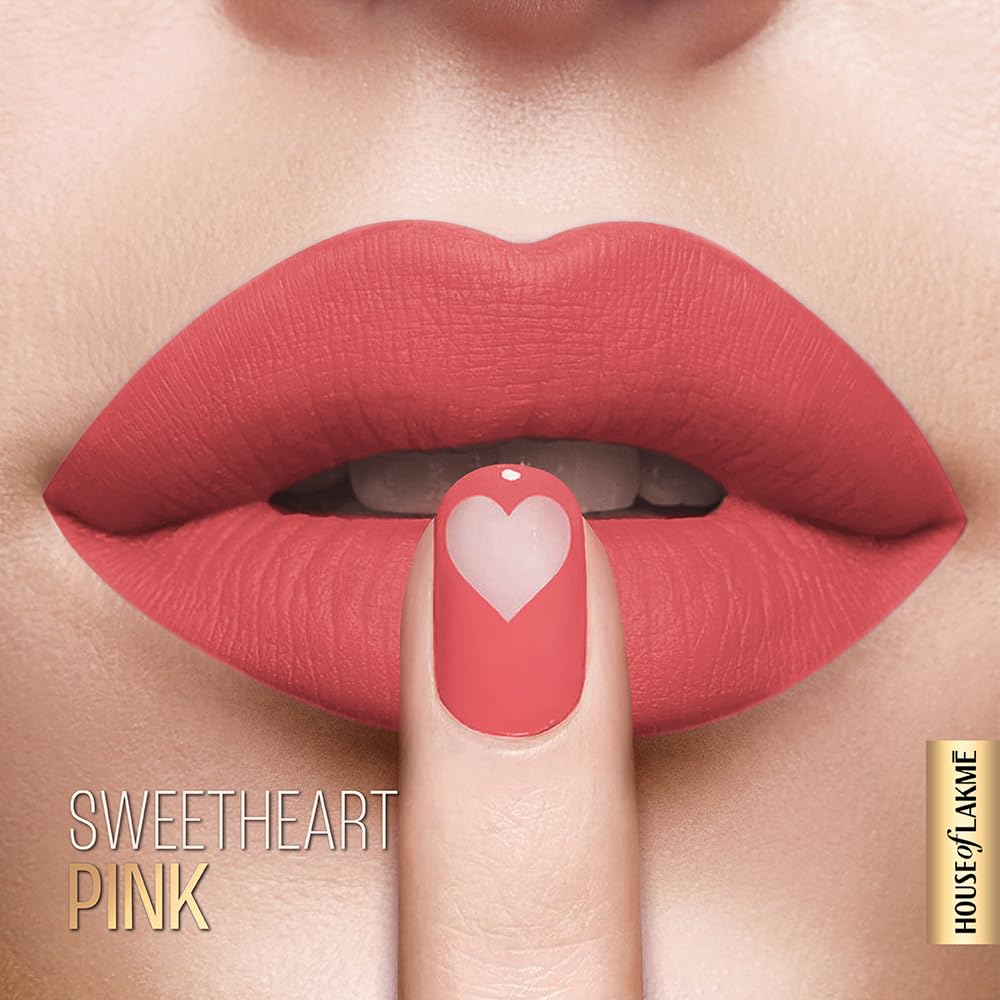 Lakmé Xtraordin-Airy Lip Mousse, Velvet Matte Finish, with air-light texture, for nourished & moisturised lips, Liquid Lipstick, Sweetheart Pink
