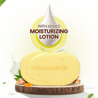 Mamaearth Ubtan Moisturizing Lotion Soap 125 g (Pack of 4) | Removes Tan | Benefits of Lotion in a Soap | Gently Exfoliates & Deeply Cleanses | Nourishes Dry Skin | Non Drying | Grade 1 Soap