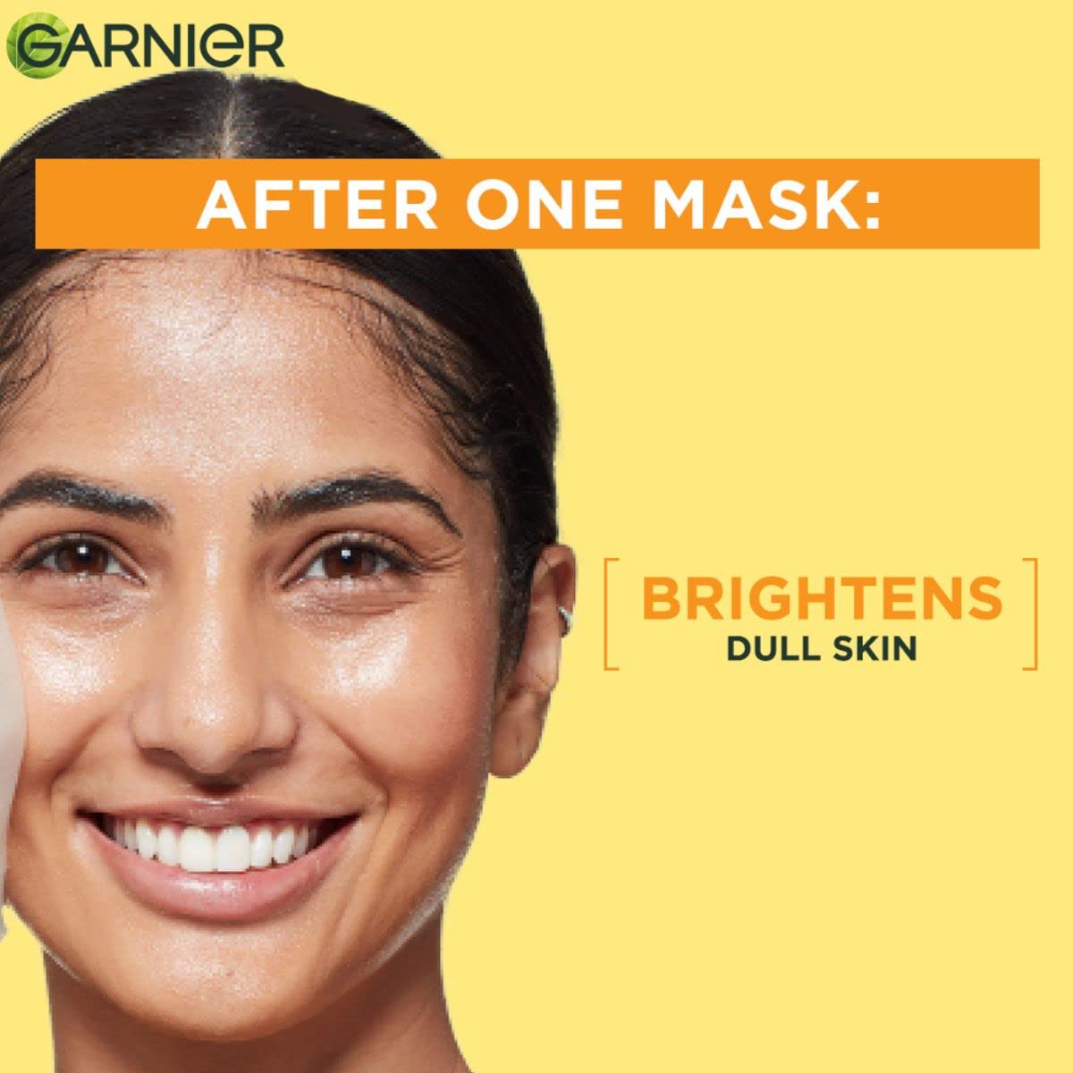 Garnier Skin Naturals, Day Cream, 45 g & Garnier Skin Naturals, Face Mask, Hydrating, Brightening & Anti-Dark Spots, Bright Complete, 1 pc, 28g