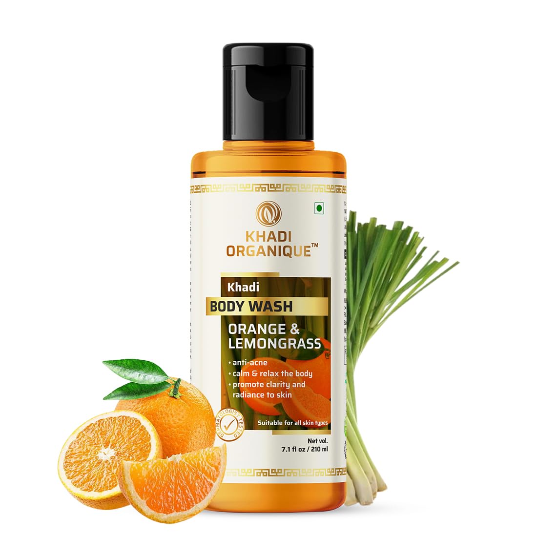 Khadi Organique Orange & Lemongrass Body Wash 210 ML