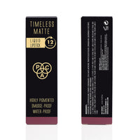 PAC Timeless Matte liquid lipstick Waterproof | Smudge & Transfer Proof Lipsticks for Women with Rose Oil | Long Lasting upto 12Hrs | High Pigmented Lip Color for All Skin Types | Berryliscous - 6.5ml