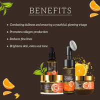 Khadi Natural Radiance Revival Kit | Vitamin C Face Wash 150 ml | Vitamin C Face Cream 50 gm | Vitamin C Face Mask 200 gm | Vitamin C Face Serum 30 ml