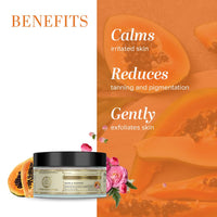 Khadi Natural Rose & Papaya Face Scrub | Ayurvedic Scrub for Face | Moisturizing Face Scrub | Face Scrub for Removing Blackheads | Free From Harsh Chemicals | Suitable for All Skin Types