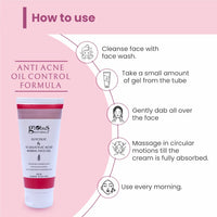 Globus Naturals Glycolic & 1% Salicylic Acid Herbal Anti Acne Face Gel, Enriched with Liquorice & Oats, Anti Acne & Oil Control, Reduces Dark spots & Hyperpigmentation,100 ml, Pack Of 1