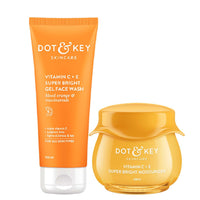 Dot & Key Vitamin C Daily Glow Boosting Skincare Combo (Vitamin C Moisturizer 60ml & Vitamin C Face Wash) | For Glowing Skin | For All Skin Types | For Women & Men