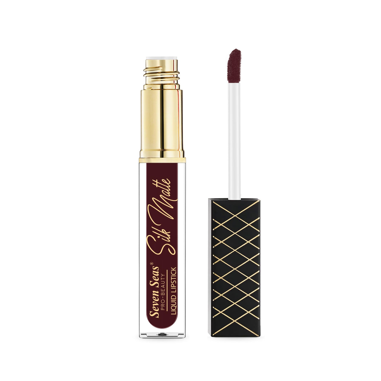 Seven Seas Silk Matte Liquid Lipstick | Long Lasting and Waterproof Liquid Lipstick for Women (Red Berry, 7ml)
