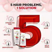 L'Oréal Paris Shampoo & Conditioner, For Damaged and Weak Hair, With Pro-Keratin + Ceramide, Total Repair 5, Bundle Pack, 704ml + 192.5ml