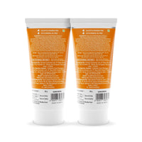 The Derma Co 1% Hyaluronic Sunscreen Aqua Gel SPF 50 PA++++ I For Oily, Dry, Acne-prone Skin | Ultra Lightweight Texture | Non-Greasy, No White Cast | Broad Spectrum Protection & Blue Light Protection | For Men & Women | 80 g x 2