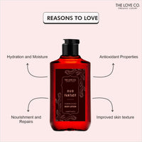 THE LOVE CO. Oud Fantasy Body Lotion - Nourishing Moisturizer Cream for Dry Skin - Suitable for Men and Women with Jojoba Oil, Shea Butter & Vitamin E - 250ml