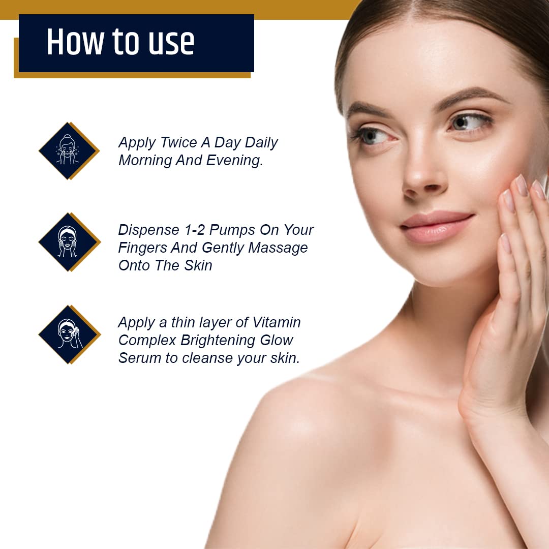 Oceglow Korean Glow Serum for Intense Hydration & Glowing Skin | Infused with Gold & Hylauronic acid Serum | | Formulated & Made in Korea | Brightening Face Serum For Women & Men - 30ml