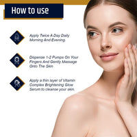 Oceglow Korean Glow Serum for Intense Hydration & Glowing Skin | Infused with Gold & Hylauronic acid Serum | | Formulated & Made in Korea | Brightening Face Serum For Women & Men - 30ml