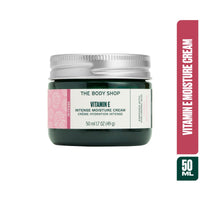 The Body Shop Vitamin E Intense Moisture Cream | 72H Hydration with Hyaluronic Acid & Raspberry Seed Oil | Restores Dry Skin | Vegetarian | For Men & Women | 50ml