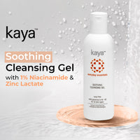 Kaya Clinic Soothing Cleansing Gel | Soap Free & Gentle Face Wash | With Niacinamide For Daily Use | All Skin Types | 200Ml