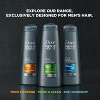 Dove Men+Care Fresh & Clean 2in1 Shampoo+Conditioner, 340 ml