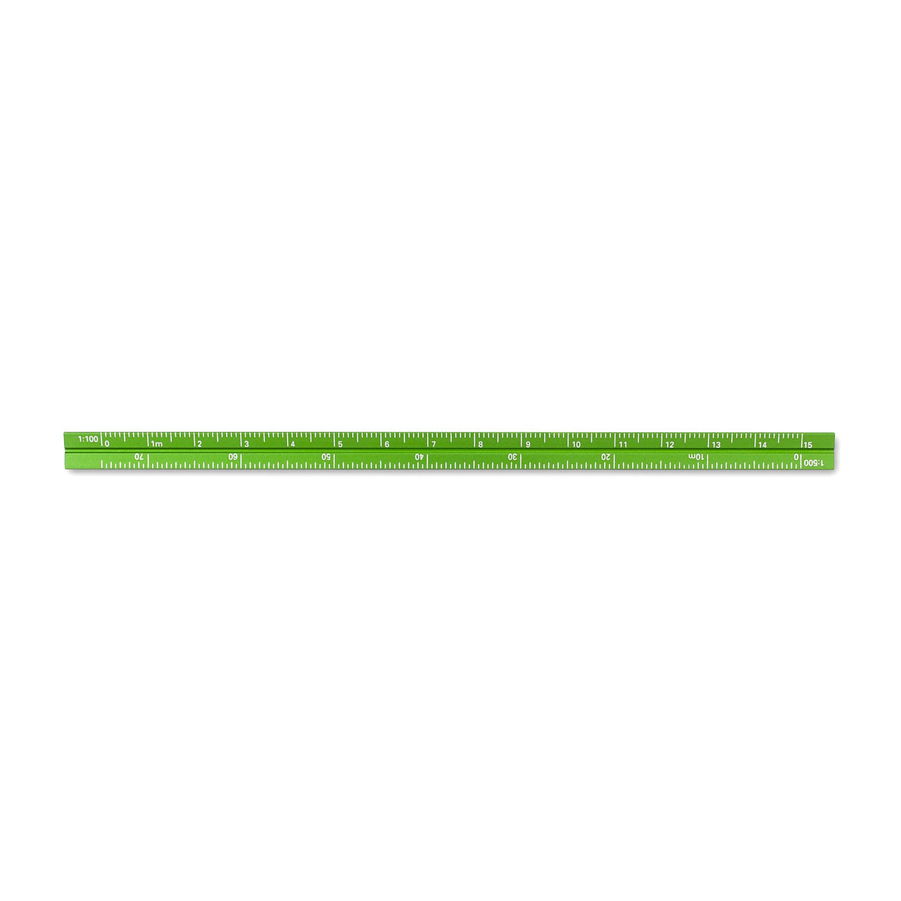 Alumicolor 3610-6 Aluminum Combination Pocket Scale, 6IN, Green