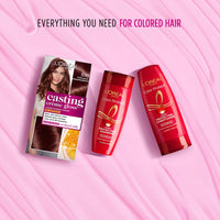 L'Oréal Paris Casting Crème Gloss Hair Color With Glycolic Gloss Complex | 5X Glossier Hair Color | Shade 500 - Medium Brown | 60g + 40ml + 60g