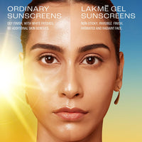 Lakmē Sun Expert SPF 50 PA+++ Gel Sunscreen, Niacinamide | Water-Light|For Oily & Combination Skin| Non-sticky | For All Skin Types, For UVA/B Protection,No White Cast 50g