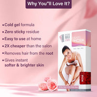 Hilary Rhoda Easy To Use Wax Strips | Gel Wax Hair Removal | Full Body Wax Strips for Arms,Legs & Body | Salon Like Results at Home Wax Strips | With 2 Finish Wipes | 20 Strips (Rose)
