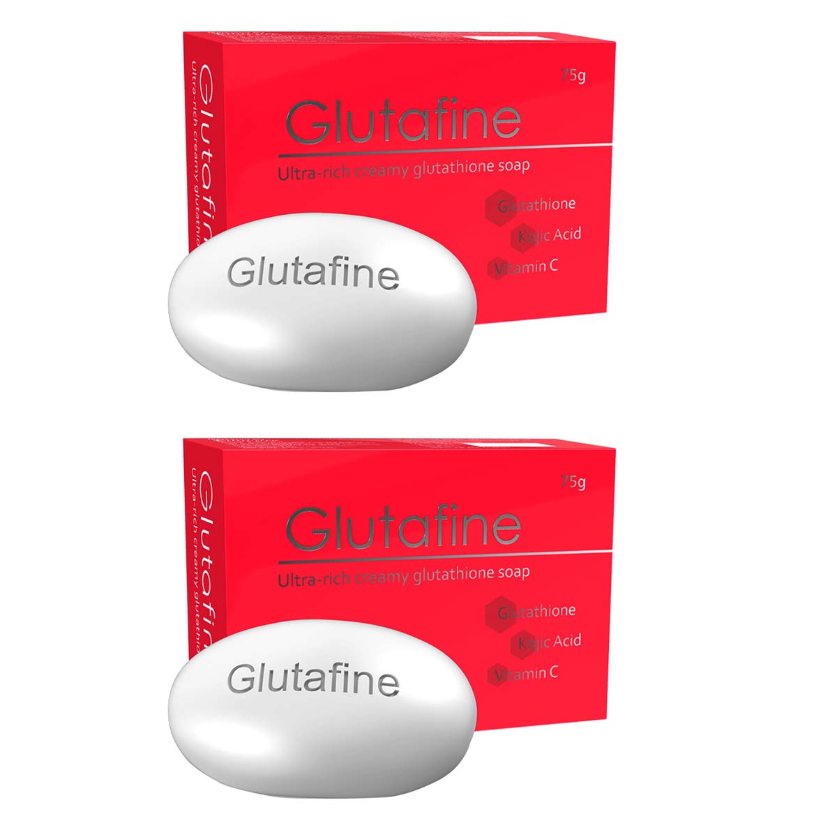 Ethiglo Glutafine Ultra-Rich Creamy Soap - 75g : Pack of 2