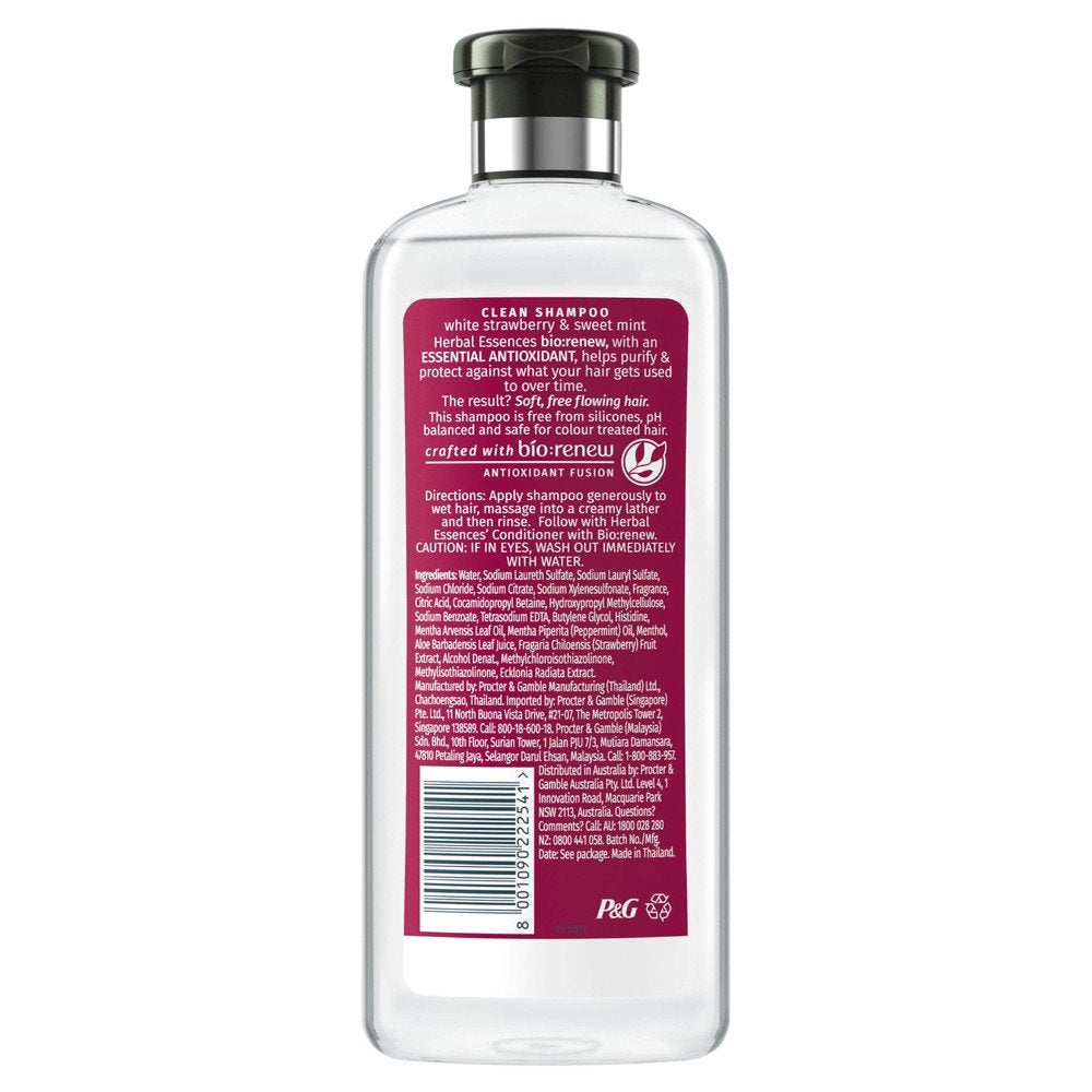Herbal Essences Bio: Renew White Strawberry And Sweet Mint Shampoo, 400 Ml With Herbal Essences Bio Renew Argan Oil Of Morocco Conditioner, 400 Ml
