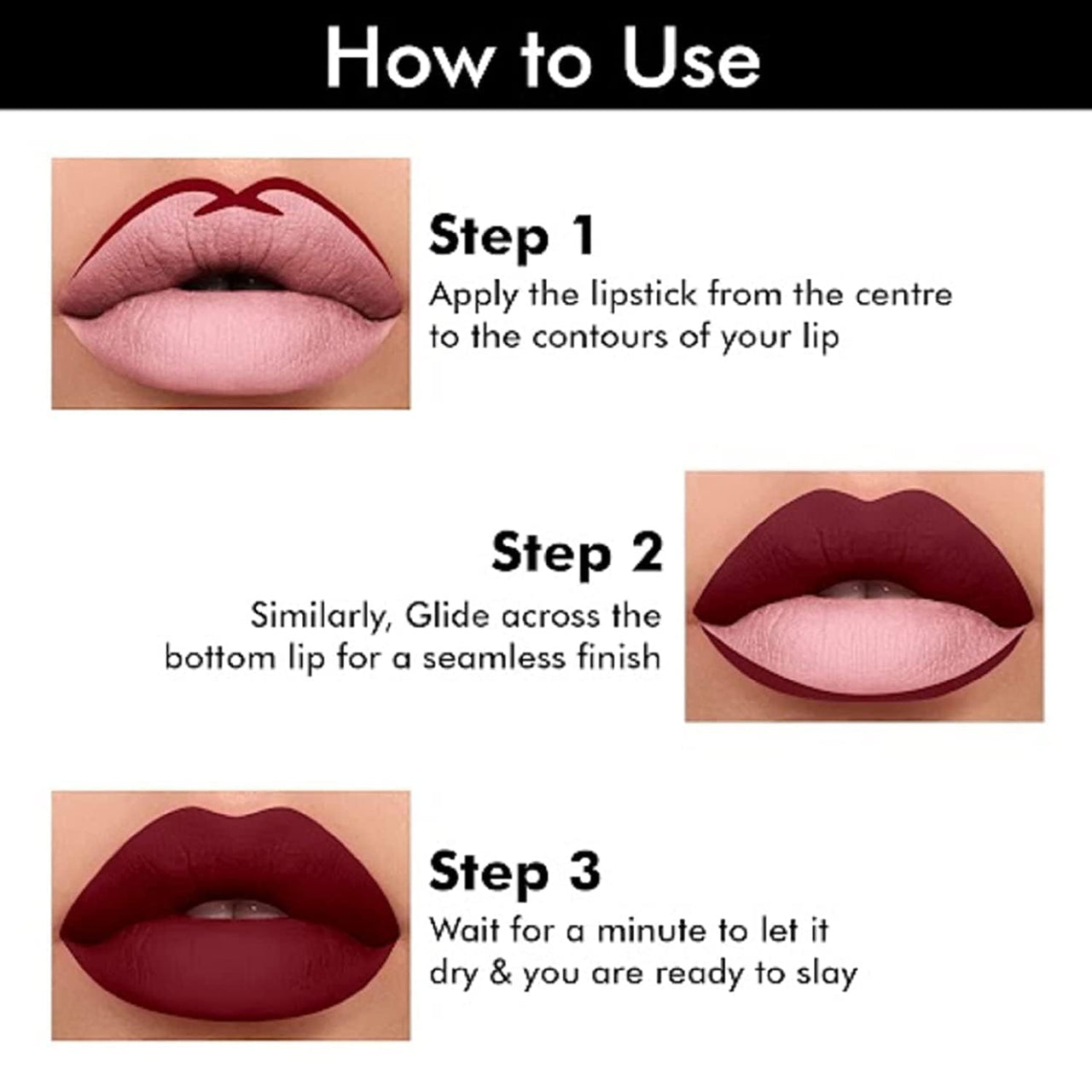INSHINE Absolute Matte Lipstick - Long-lasting, Transfer-resistant, Velvety Matte Finish with Intense Color, Up to 12 Hours Wear | Perfect for Sophisticated Lips - LOVE CRUSH