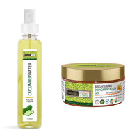 INDUS VALLEY Natural Cow's Milk Yogurt & Honey Depigmentation Gel with Cucumber Water Toner for Face | 50 ml + 250 ml