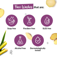 Medimix Ayurvedic Natural Glow Face Wash for youthful and glowing skin | With Sugarcane and Ginger | 100 ml (Pack of 2)