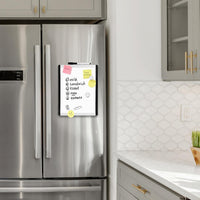 Basics Small Dry Erase Whiteboard, Magnetic White Board with Marker and Magnets - 8.5