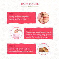 Khadi Essentials Beetroot Lip Balm with Wine Grapefruit, Lotus Flower, Shea Butter, Coconut Oil, For Dry Damaged and Chapped Lips, SLS Paraben-Free Lip Lightening Balm - 5gm