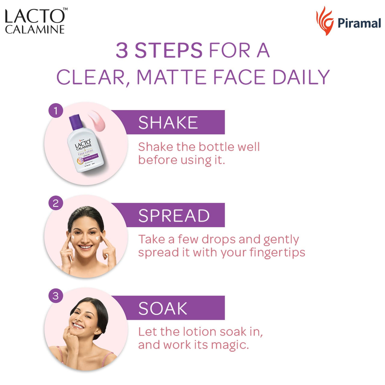 Lacto Calamine Face Lotion for Oil Balance - Oily Skin - 30 ml