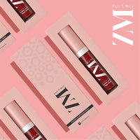ZM Zayn & Myza Transfer-Proof Power Matte Finish Lip Colour I Smudge Proof & Water Resistant I Light Weight & Extremely Smooth Formula I Vegan - Red, 6 ml