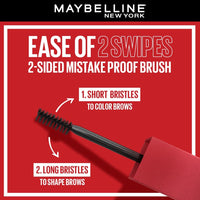 Maybelline New York Tattoo Brow 3 Day Styling Brow Gel - Deep Brown, Semi-permanent Tinted Eyebrow Gel, Water, smudge & Transfer-proof. Tattoo Brow 3 Day Styling Brow Gel Last Up To 3 Days | 6ml
