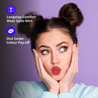 Blue Heaven Get Matte Lipstick | Soft Matte Finish and Lightweight Formula | Intense Pigment | Long-Lasting Lipsticks For Women | 403 | 4GM