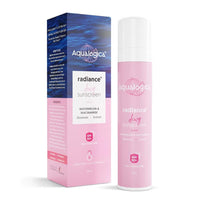 Aqualogica Radiance+ Dewy Sunscreen Gel SPF 50+ PA+++ | Lightweight texture for oily, combination, acne prone skin | Broad spectrum protection | No white cast, Non greasy | For Men & Women | 50g