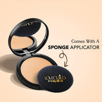 Lovechild Masaba 4-In-1 Mattifying Compact - Perfect All Skin Matte Coverage, Moisturizer, Primer & Skin Repair, With Macadamia Oil & Vitamin E, Easy Expresso (Deep) - 9G