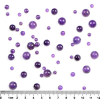 Bymitel 140pcs Natural Crystal Beads Stone Gemstone Round Energy Healing Loose Beads with Stretch Cord for Jewelry Making Bracelets Anklets (Amethyst, 8mm 140pcs)… Amethyst