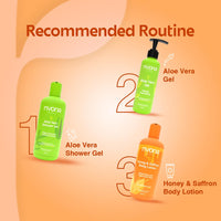 Rivona Naturals Honey & Saffron body Lotion | Enriched with 2% Kojic + Honey & Saffron | Skin Brightening, Moisturizing |100% Vegan|Men & Women |All Skin types|250 ml each - Pack of 2