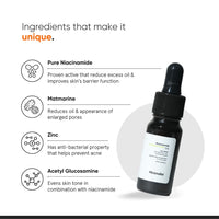 Minimalist Oil Control & Anti-Acne 10% Niacinamide Face Serum with Zinc | Skin Clarifying,Blemishes Removing & Pore Care for All Skin Types | 10 ml (Pack of 1)