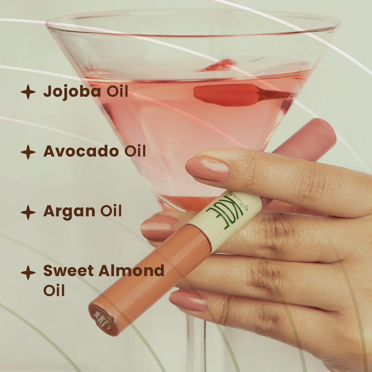 Koe Beauty Double Dip | Pink Spice & Jelly | Warm Rosy Pink Matte Lipstick (2ml) Plus Candy Gloss Finish Lip Topper (2ml) | Perfect Balance of Color & Shine