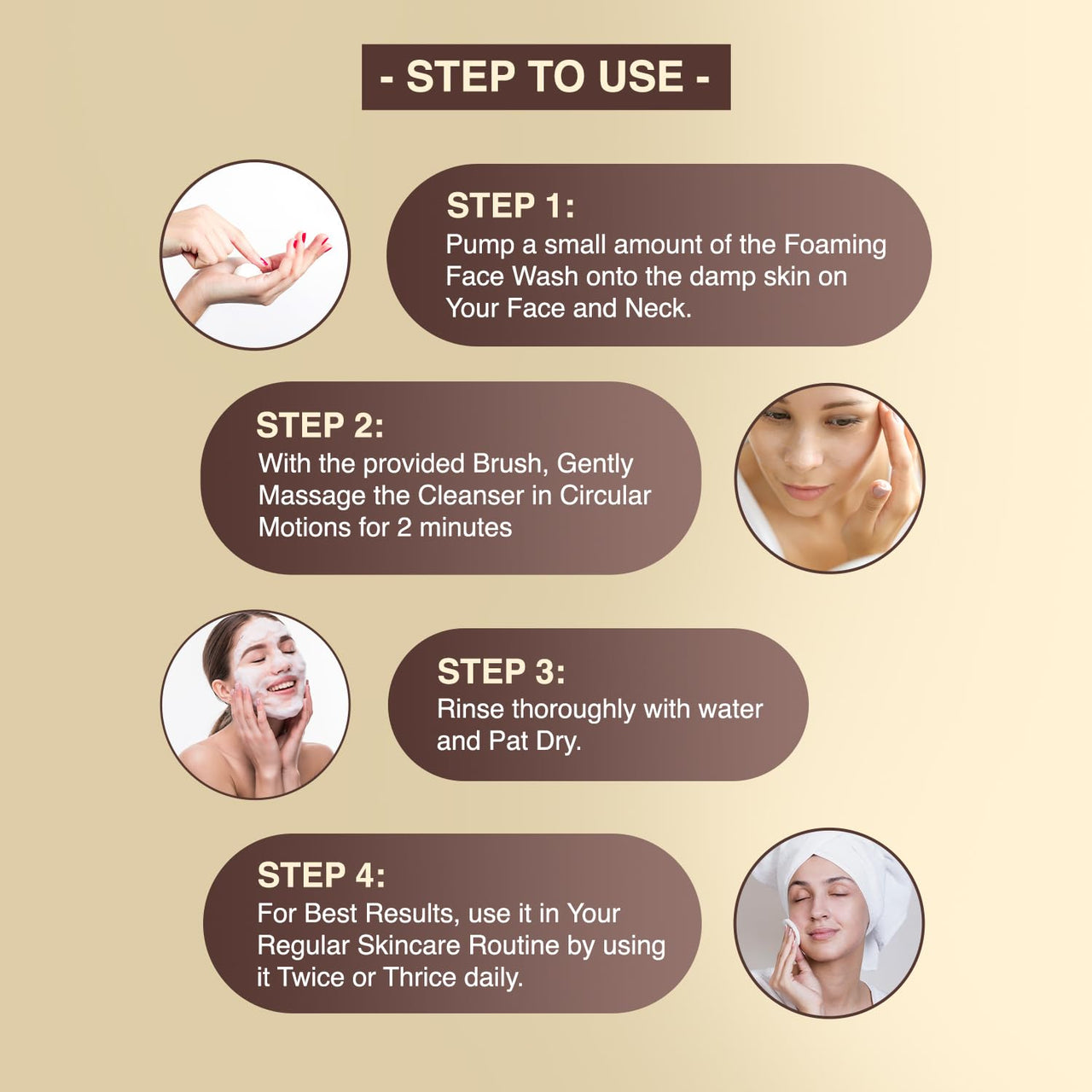 GLAMACIOUS Deep Pore Vitamin C Foaming Face Cleanser with Brush (100ml) | Anti-Acne & Pigmentation Control | Purifies, Detoxifies & Nourishes Skin | Sebum Control with Licorice & Niacinamide
