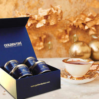 Golden Tips Seasons Harvest Darjeeling Teas, Handpicked Black, Oolong, Green & White Teas in a Gold Foiled Gift Box, Ideal for Gifting & Special Occasions