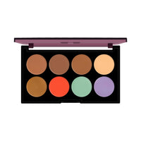 Hilary Rhoda Concealing & Contouring | 8 Shades in Palette | Colour Corrects with High Coverage | Face Palette | Hides Dark Spots & Pigmentation | Buildable Coverage | 12g (Shade-3)