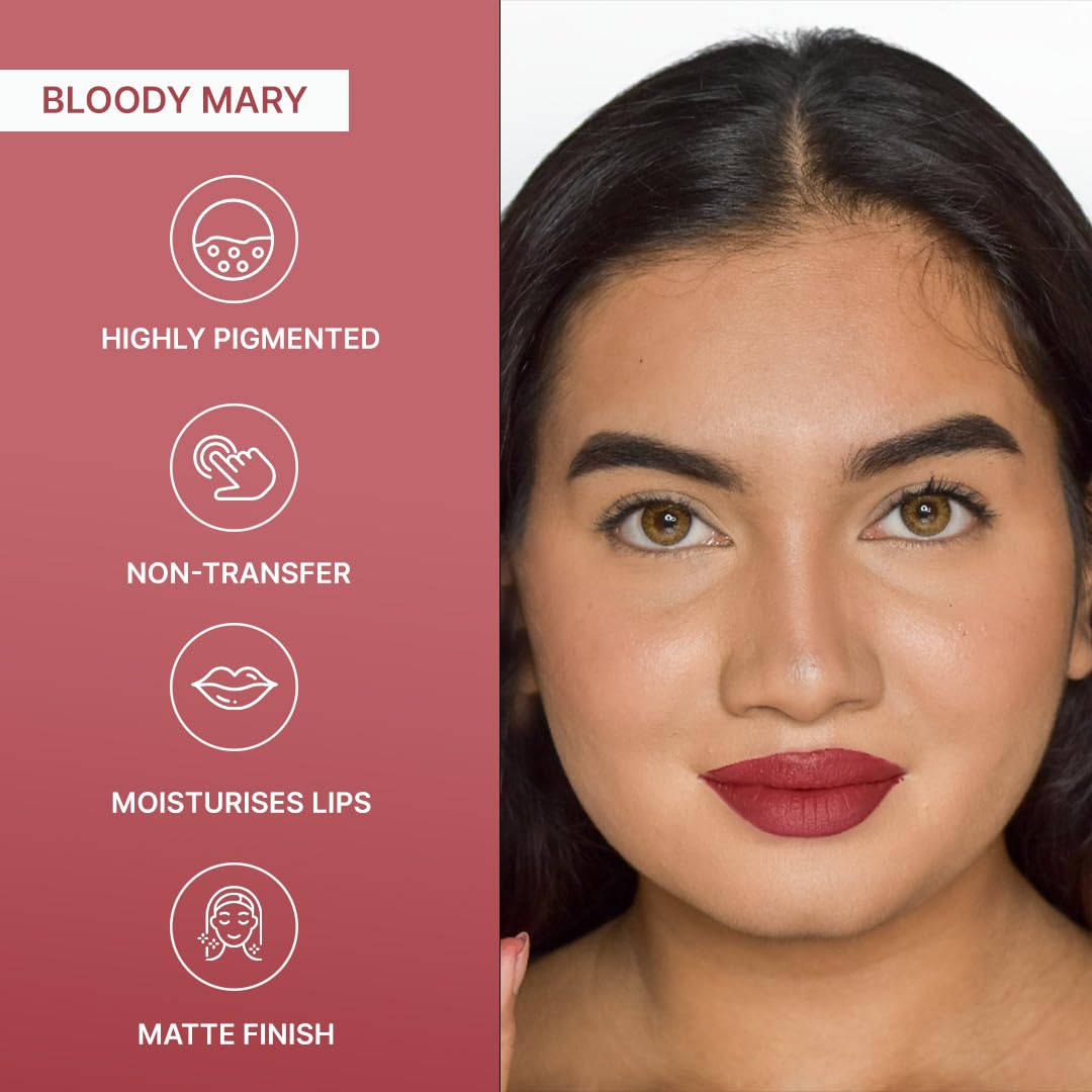 Love Earth Liquid Mousse Lipstick 2.O Matte Finish Combo Kit | Lightweight, Non-Sticky, Non-Drying,Transferproof, Waterproof Lipstick Set | Multicolor Mini Liquid Lipstick - (2Ml X 9) 18Ml