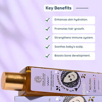 Little Rituals BLACK SESAME Baby Massage Oil and Hair oil, Cold Pressed and Certified ORGANIC with SWISS Plant Actives. Dermatologist Tested by Pediatrics, Mild & Gentle & Safe (100 ML)