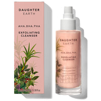 DAUGHTER EARTH AHA BHA PHA Exfoliating Cleanser | Daily Routine Face Wash With Fruit Enzymes | Cream Based Gentle Deep Cleansing | Soothing & Nourishing Fruit Goodness | Suits All Skin Types | 100 ml
