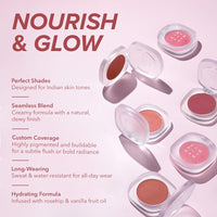 SIMPLYNAM Velvet Cream Magic Blush | Maid of Honor | 4.5g | Multi-Purpose | Lightweight & Creamy | Highly Pigmented & Buildable | Sweat & Water-Resistant | Hydrating with Rosehip & Vanilla Fruit Oil