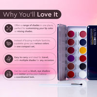 C2P Pro 12 Shades Pop Lipstick Palette Coral Crush 42g | Matte Creamy Lip Color Kit for Women | Waterproof Smudge-Proof Long Lasting Highly Pigmented Lip Makeup Palette